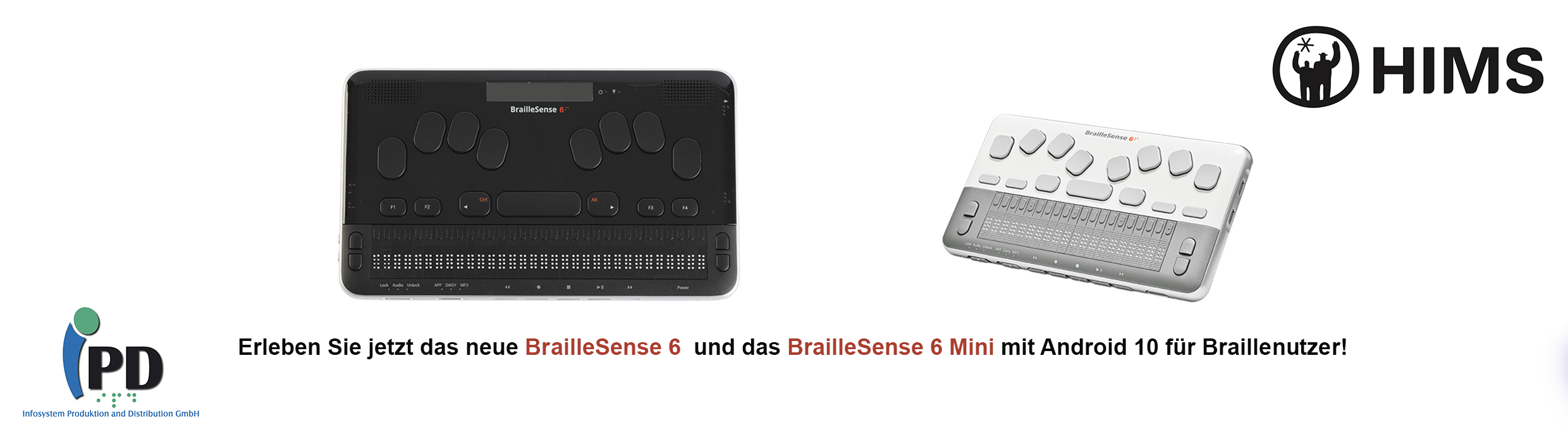 Erleben Sie jetzt das neue BrailleSense 6 und das BrailleSense 6 Mini mit Android 10 für Braillenutzer!