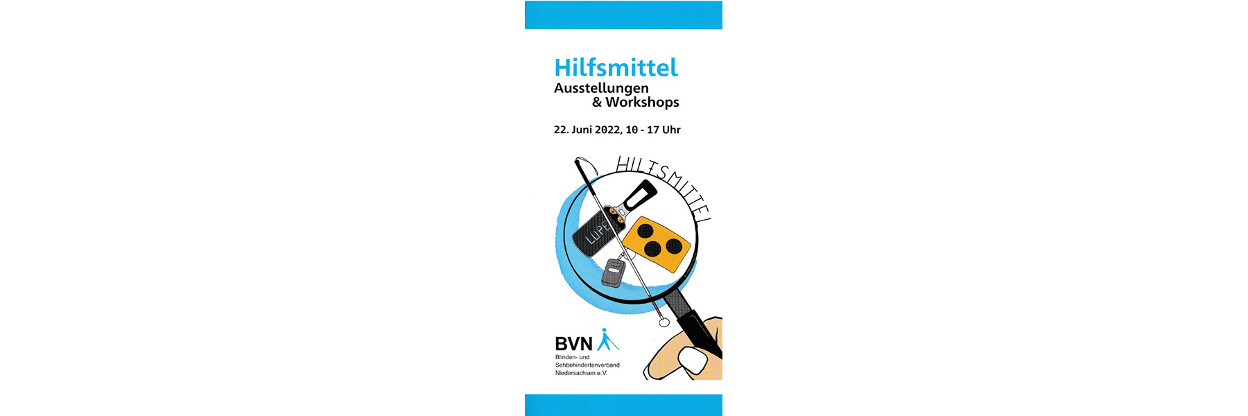 Abbildung Flyer Hilfsmittelausstellung in Oldenburg 2022 Abbildung Flyer Hilfsmittelausstellung in Oldenburg 2022